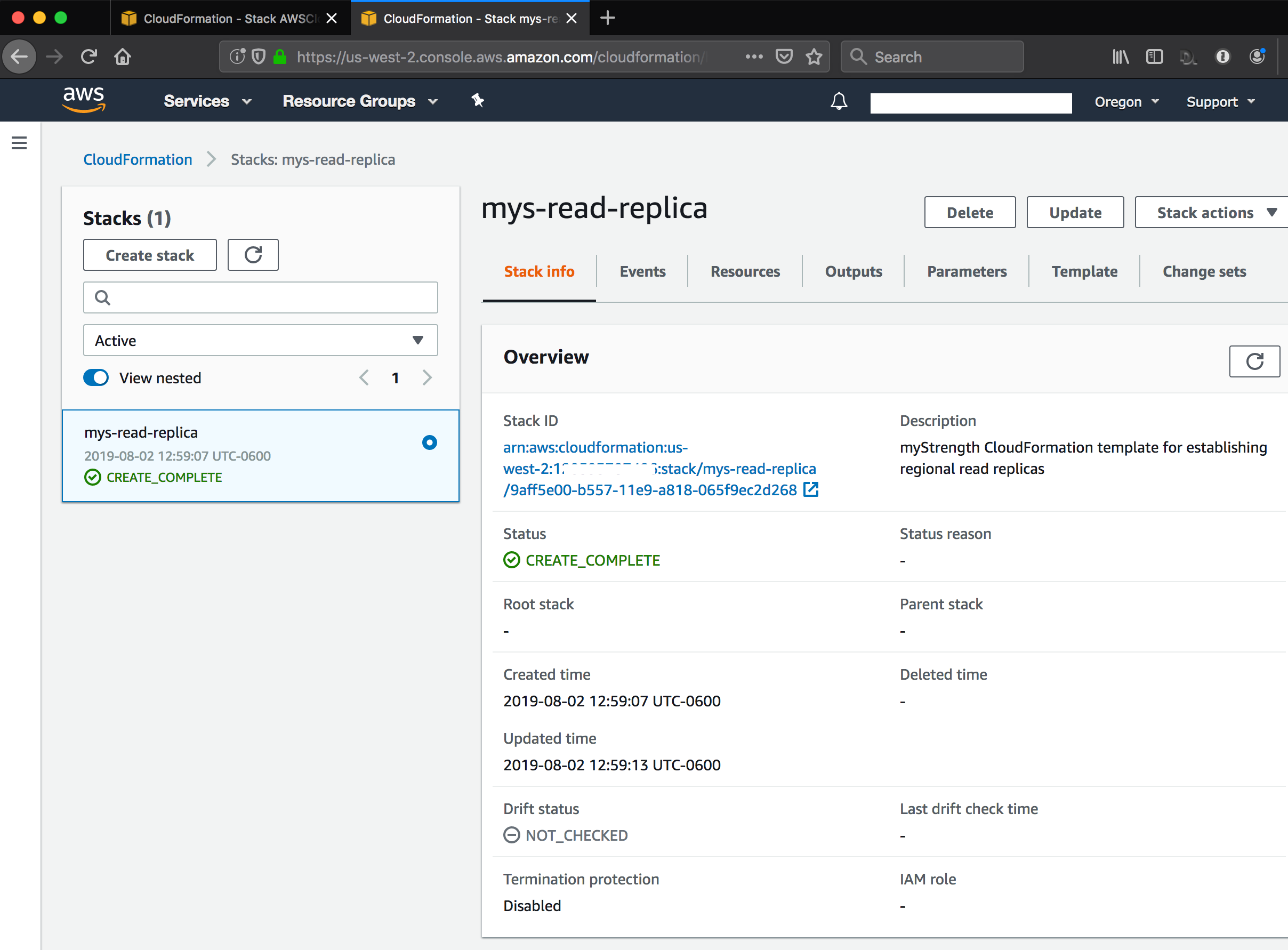 Using AWS CloudFormation Templates to Define RDS Read Replicas